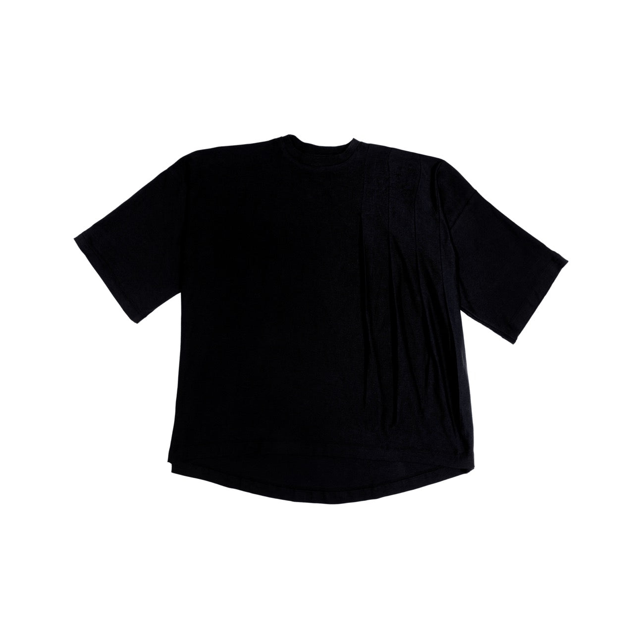 OVERSIZED CROPPED PLEAT T-SHIRT