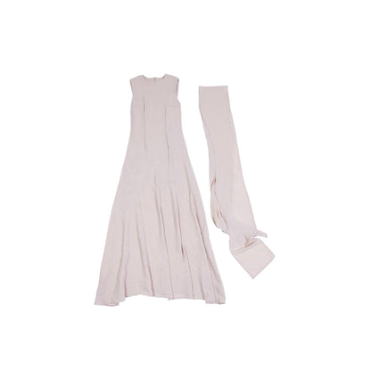 LINEN SLEEVELESS DRESS