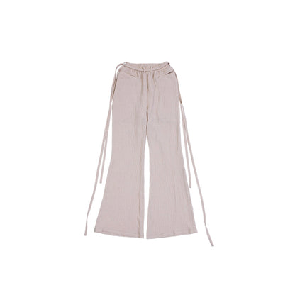 FLARED LINEN PANTS