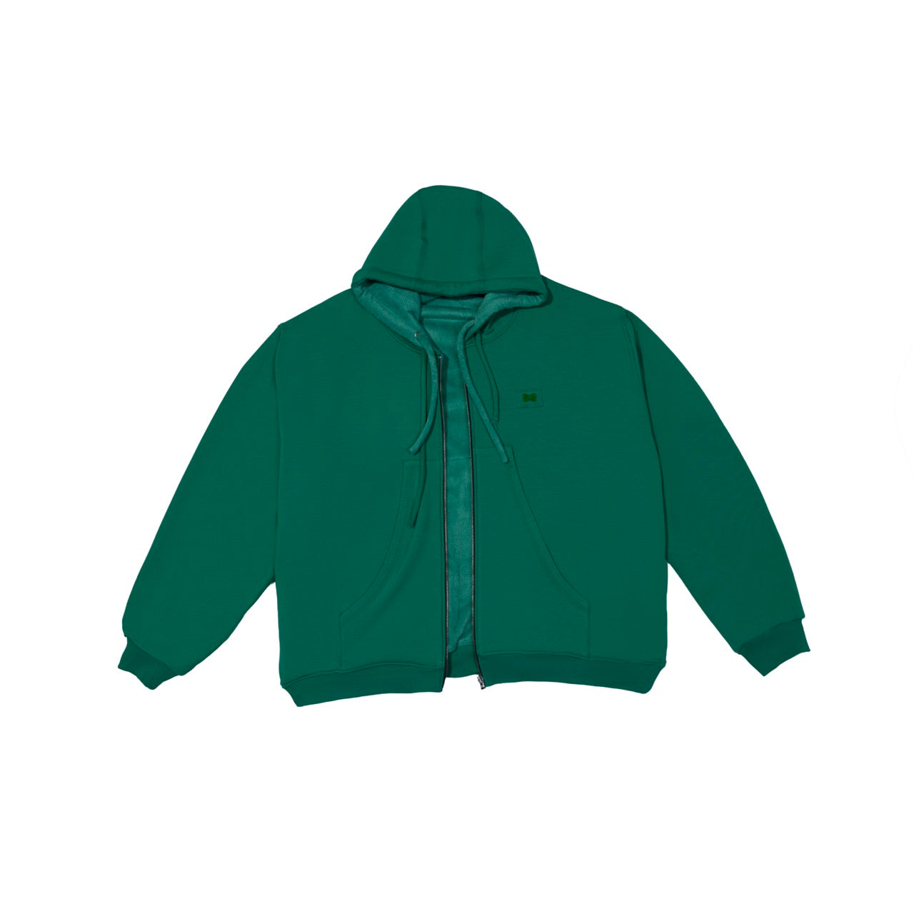 DOUBLE-FACE ZIP HOODIE