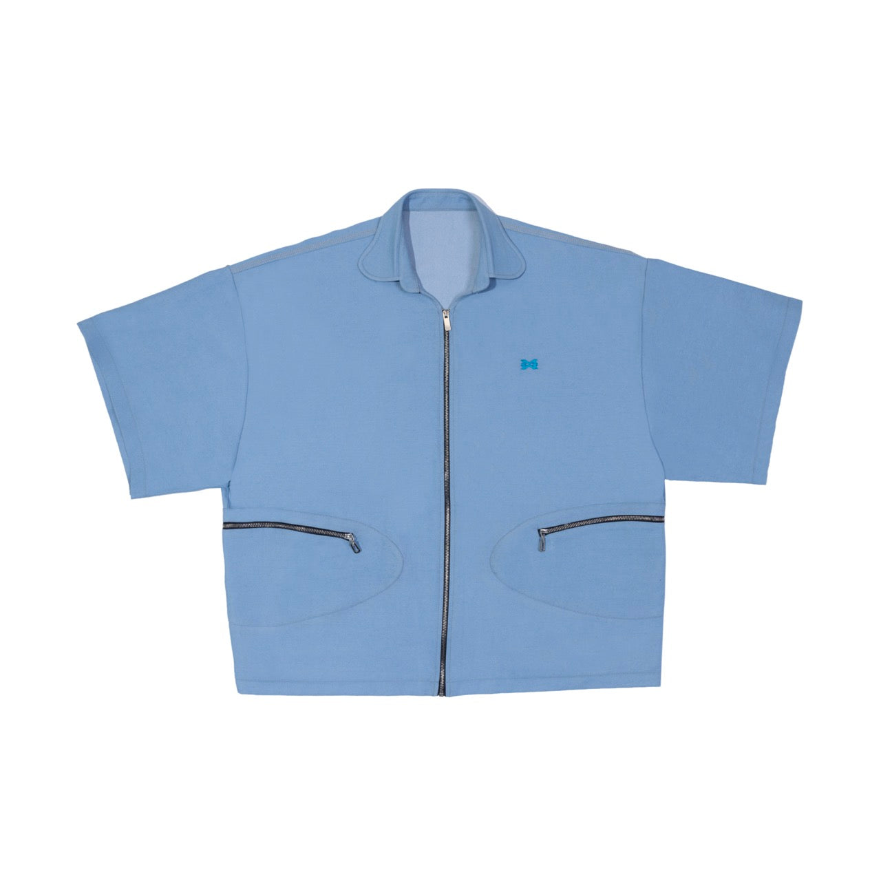 ZIP UP COLLARED SHIRT