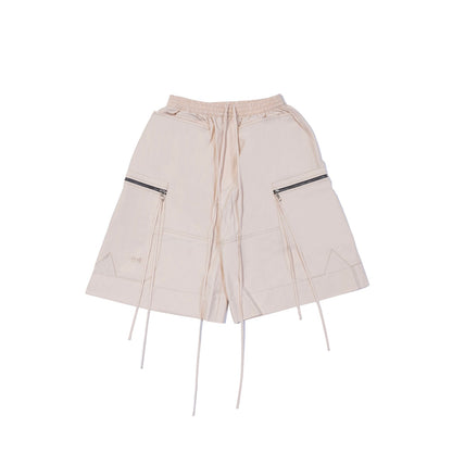 BEIGE CONVERTIBLE SHORT-PANTS
