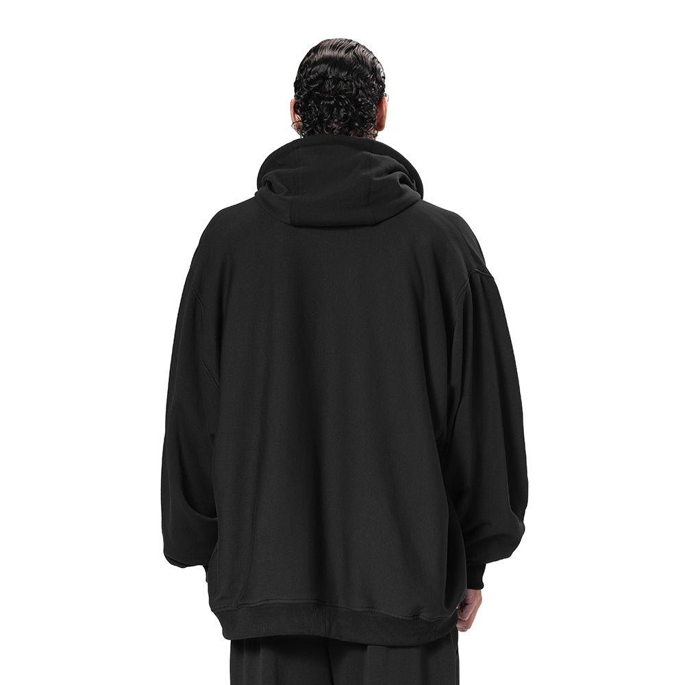 DOUBLE-FACE ZIP HOODIE