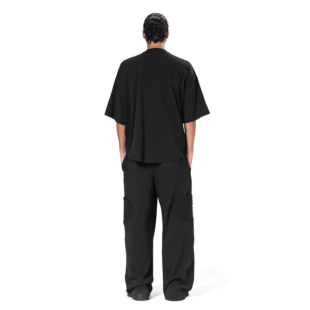 OVERSIZED CROPPED PLEAT T-SHIRT