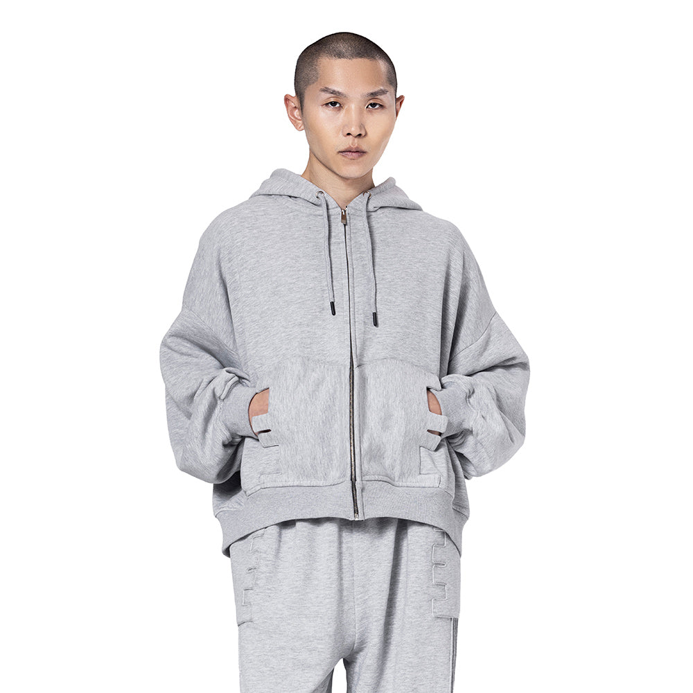 ZIP UP LOGO HOODIE