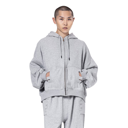 ZIP UP LOGO HOODIE