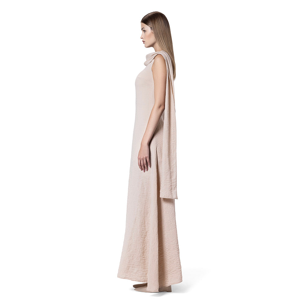 LINEN SLEEVELESS DRESS