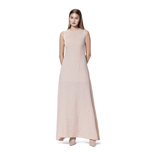 LINEN SLEEVELESS DRESS