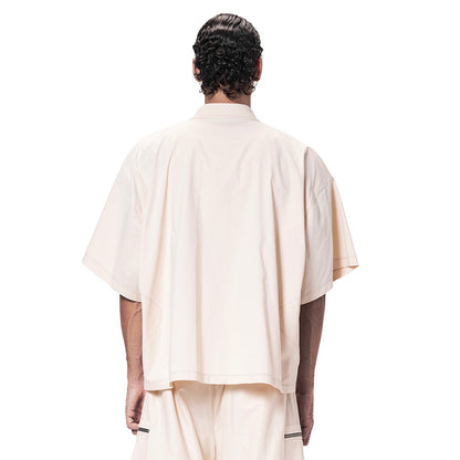 ZIP UP COLLARED SHIRT