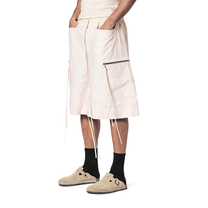 BEIGE CONVERTIBLE SHORT-PANTS
