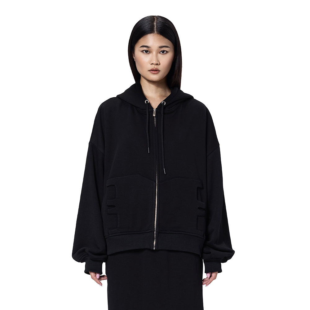 ZIP UP LOGO HOODIE