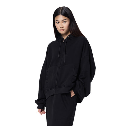 ZIP UP LOGO HOODIE