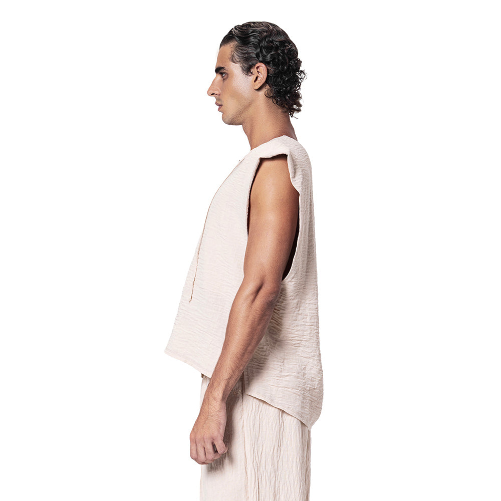 LINEN STRING TANK