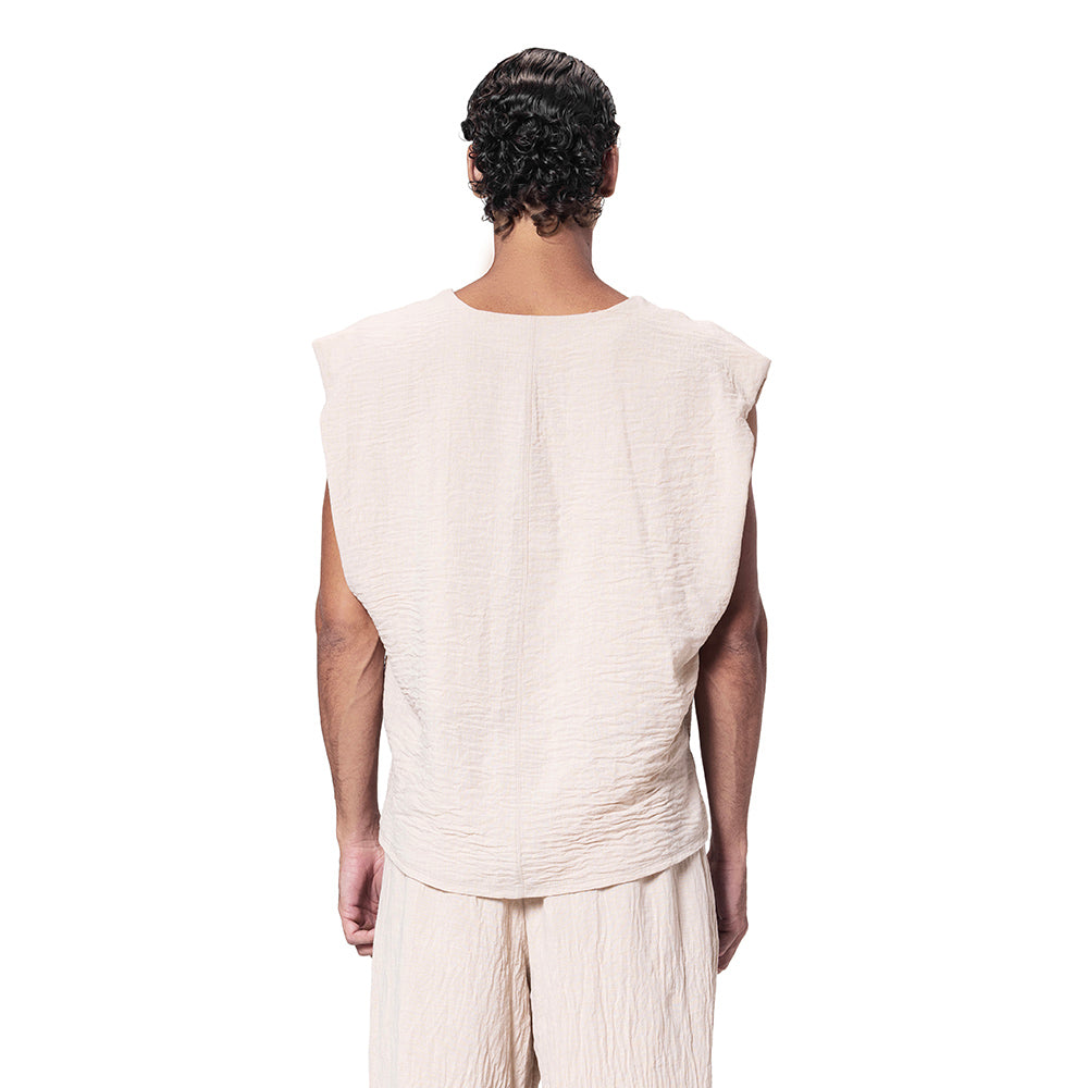 LINEN STRING TANK