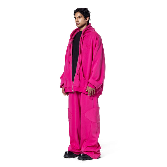 DOUBLE-FACE ZIP HOODIE