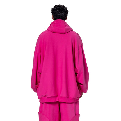 DOUBLE-FACE ZIP HOODIE