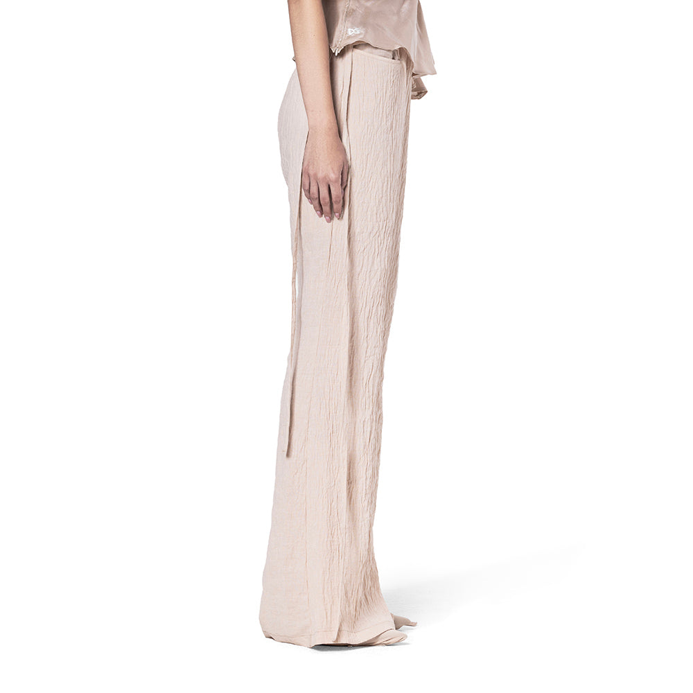 FLARED LINEN PANTS