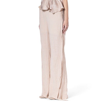 FLARED LINEN PANTS
