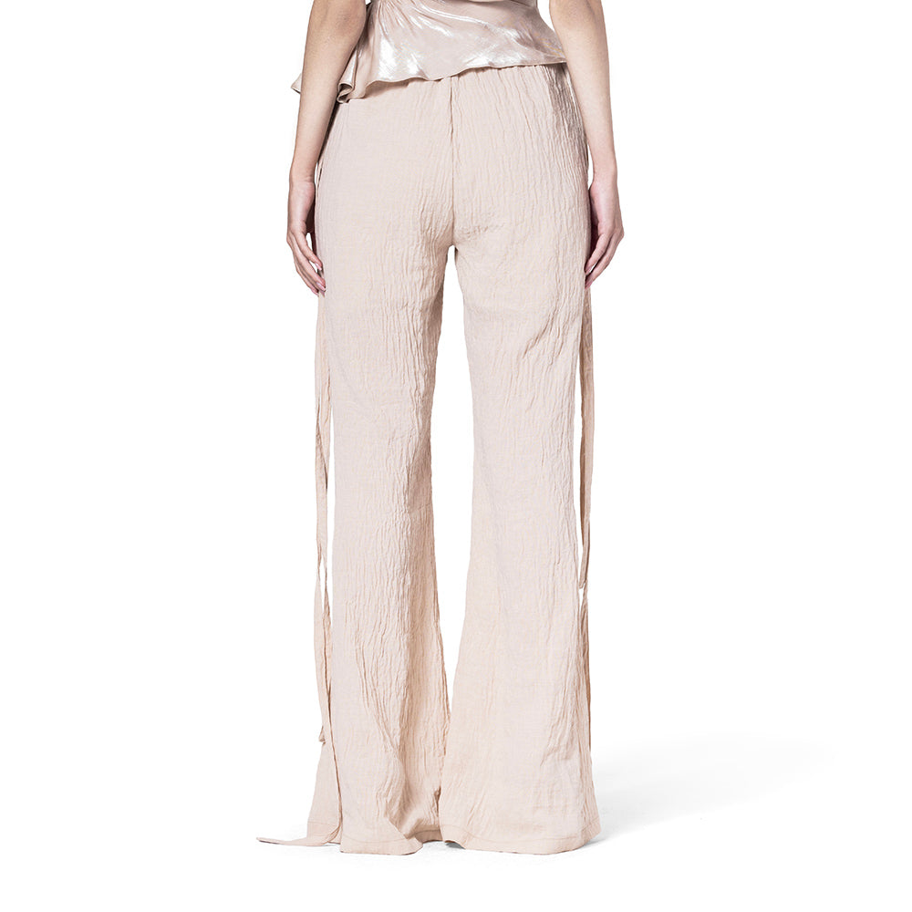 FLARED LINEN PANTS